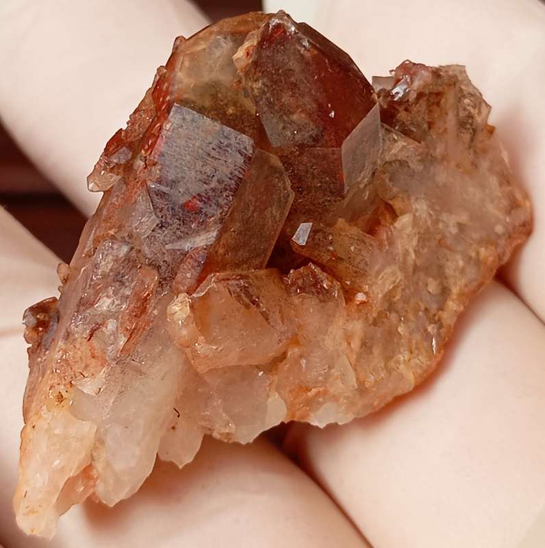 Hematite in quartz - Orange River N Cape South Africa