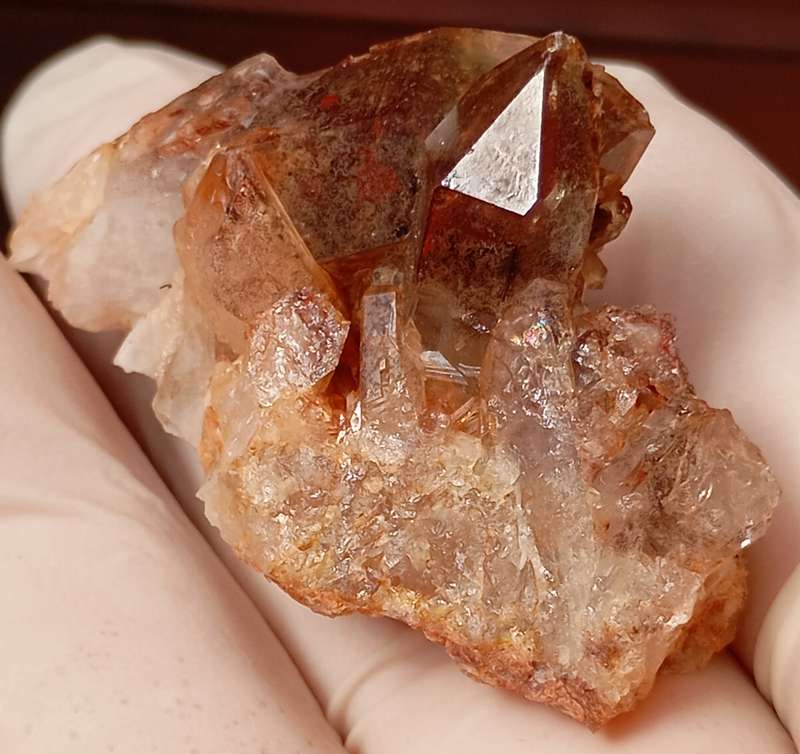 Hematite in quartz - Orange River N Cape South Africa