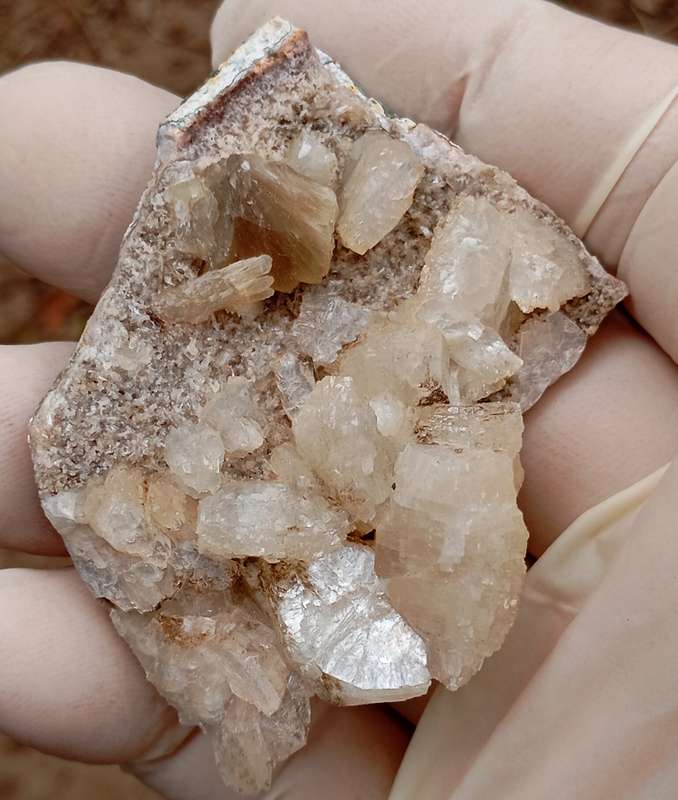 Heulandite stilbite quartz - Grootberg Pass Namibia
