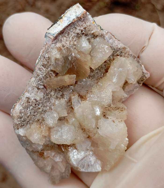 Heulandite stilbite quartz - Grootberg Pass Namibia