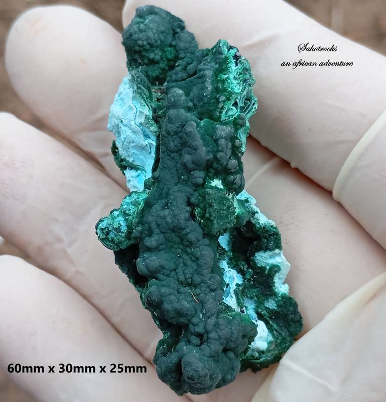 Malachite chrysocolla heterogenite - Tenke Fungurume mine DRC Congo