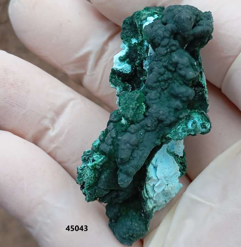Malachite chrysocolla heterogenite - Tenke Fungurume mine DRC Congo