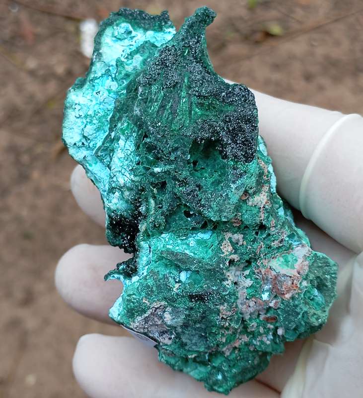 Malachite chrysocolla heterogenite - Tenke Fungurume mine DRC Congo