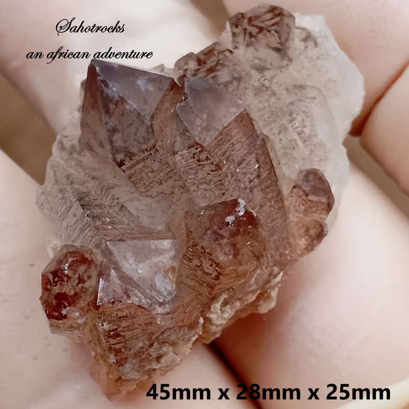 Hematite in quartz - Orange River N Cape South Africa