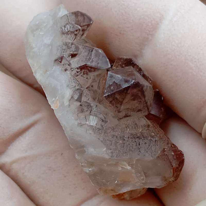 Hematite in quartz - Orange River N Cape South Africa