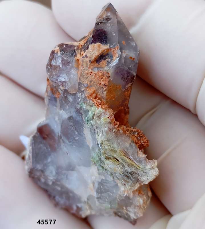 Hematite in quartz - Orange River N Cape South Africa