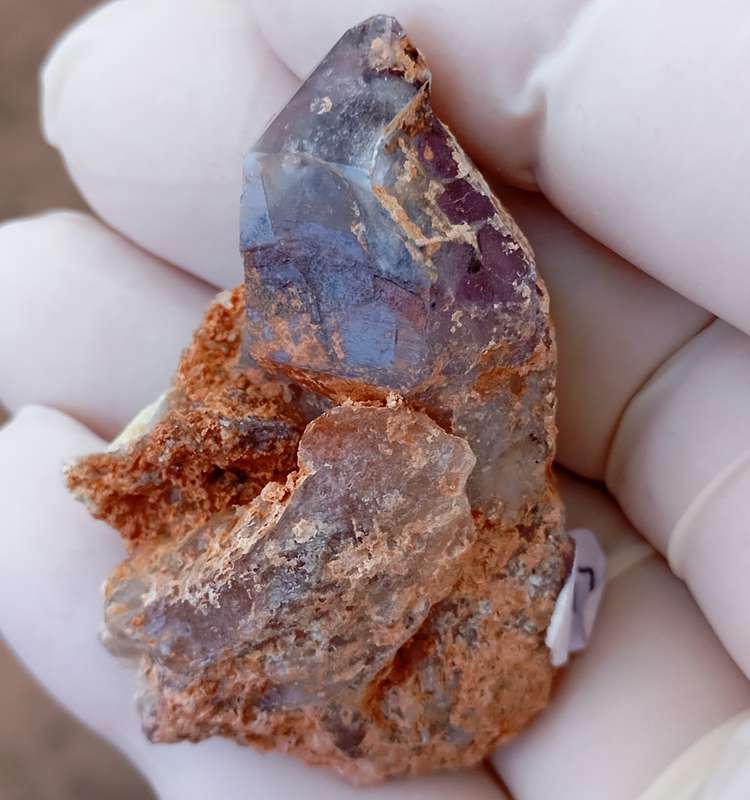 Hematite in quartz - Orange River N Cape South Africa