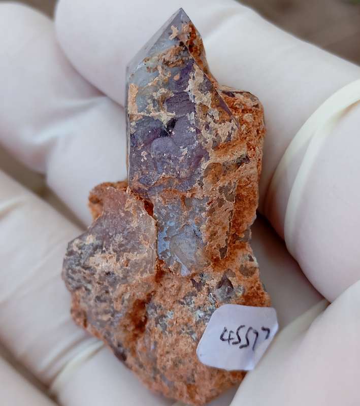 Hematite in quartz - Orange River N Cape South Africa