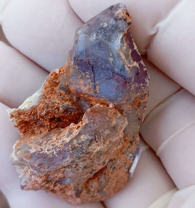 Hematite in quartz - Orange River N Cape South Africa