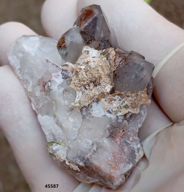 Hematite in quartz - Orange River N Cape South Africa