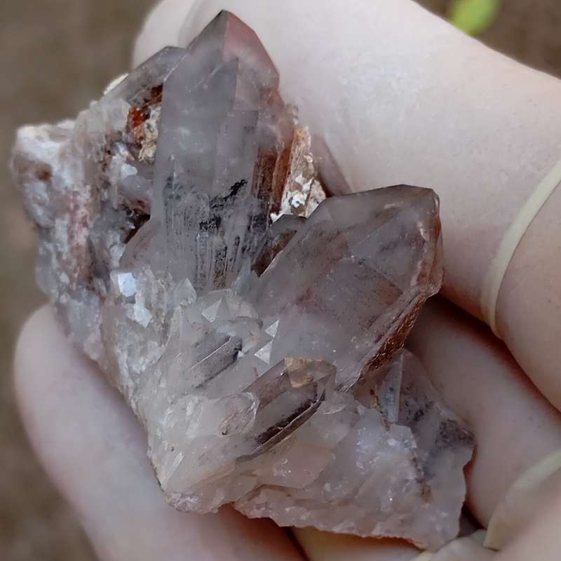Hematite in quartz - Orange River N Cape South Africa