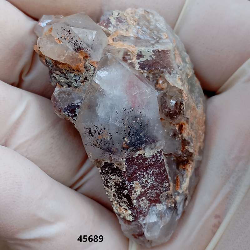 Hematite in quartz - Orange River N Cape South Africa
