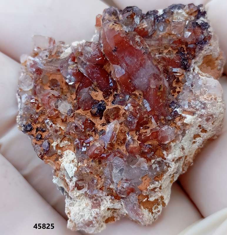 Hematite in quartz - Orange River N Cape South Africa