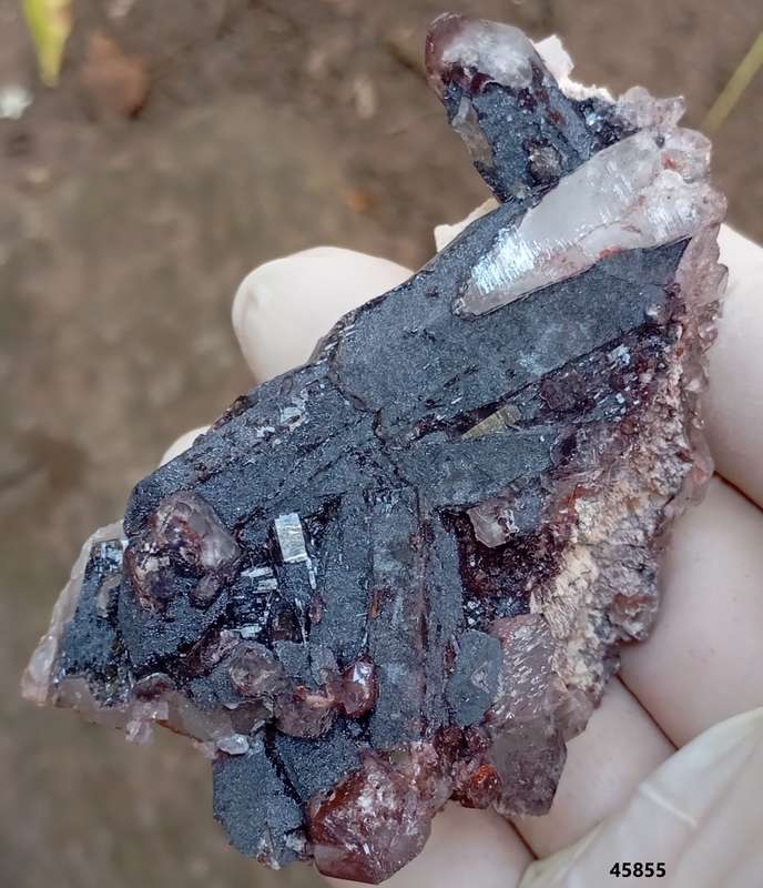 Hematite in quartz - Orange River N Cape South Africa