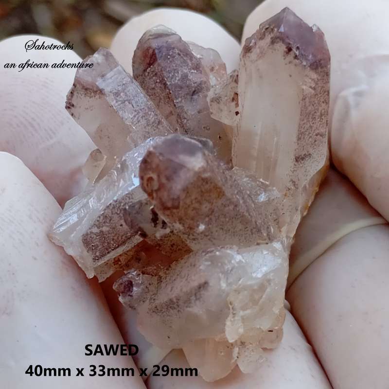 Hematite in quartz - Orange River N Cape South Africa