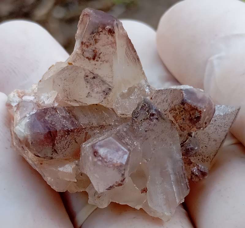 Hematite in quartz - Orange River N Cape South Africa