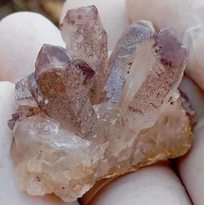 Hematite in quartz - Orange River N Cape South Africa