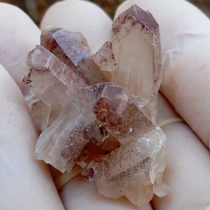Hematite in quartz - Orange River N Cape South Africa