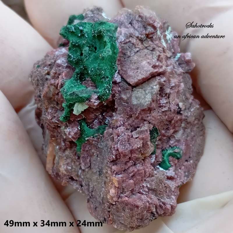 Malachite cobaltoan calcite quartz chrysocolla - Kakanda deposit DRC Congo
