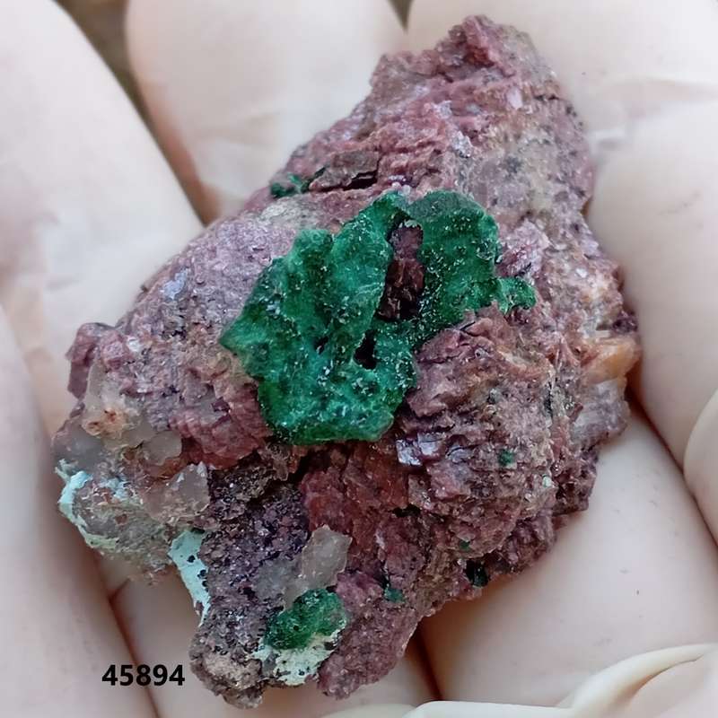 Malachite cobaltoan calcite quartz chrysocolla - Kakanda deposit DRC Congo