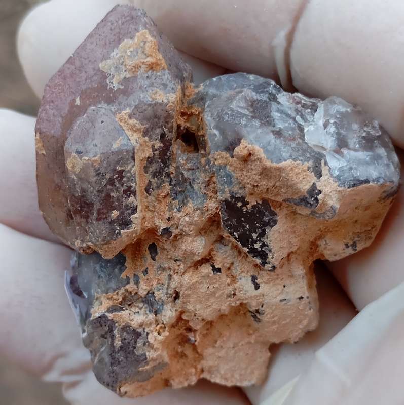 Hematite in quartz - Orange River N Cape South Africa