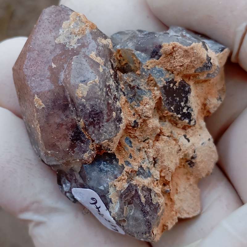 Hematite in quartz - Orange River N Cape South Africa