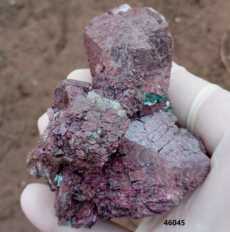 Cobaltoan calcite heterogenite chrysocolla malachite - Kakanda deposit DRC Congo