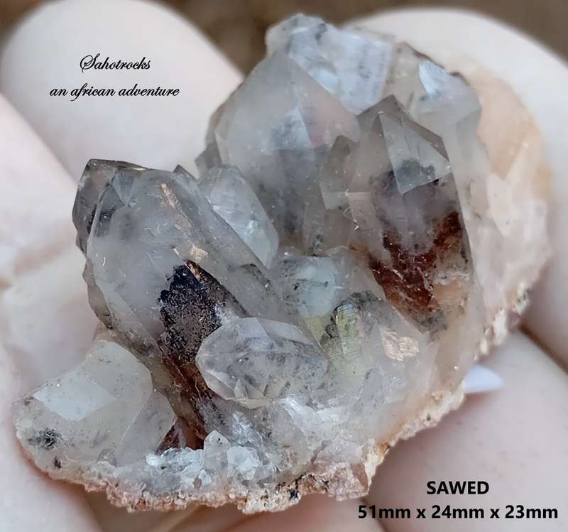Hematite in quartz - Orange River N Cape South Africa