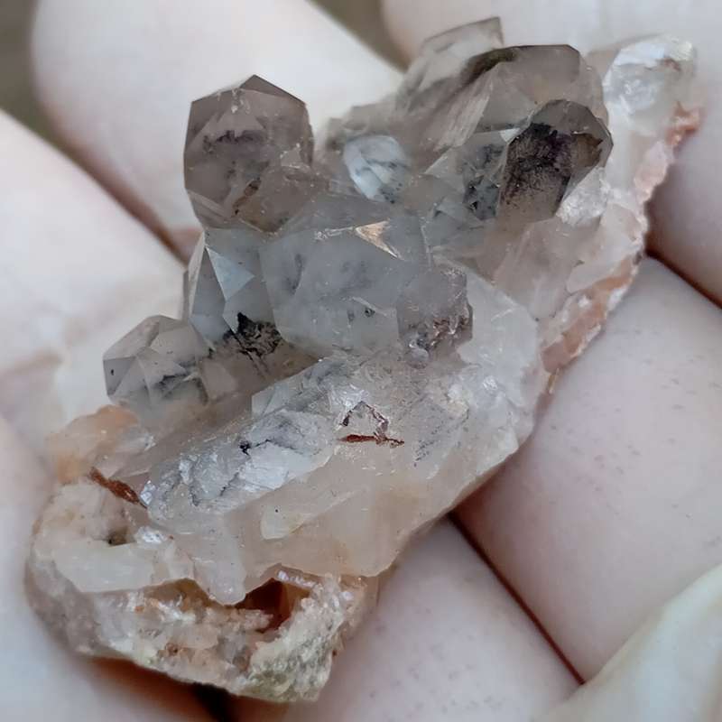 Hematite in quartz - Orange River N Cape South Africa