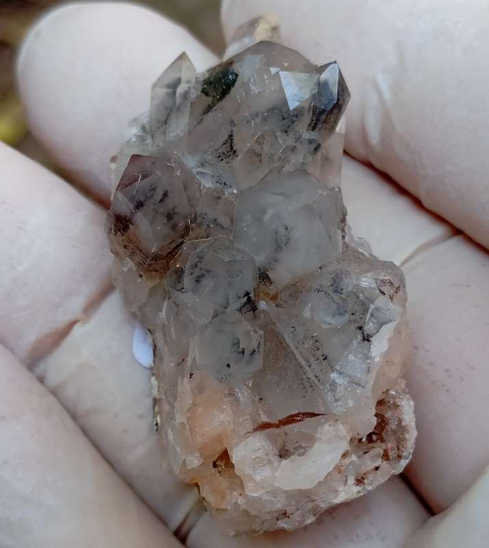 Hematite in quartz - Orange River N Cape South Africa