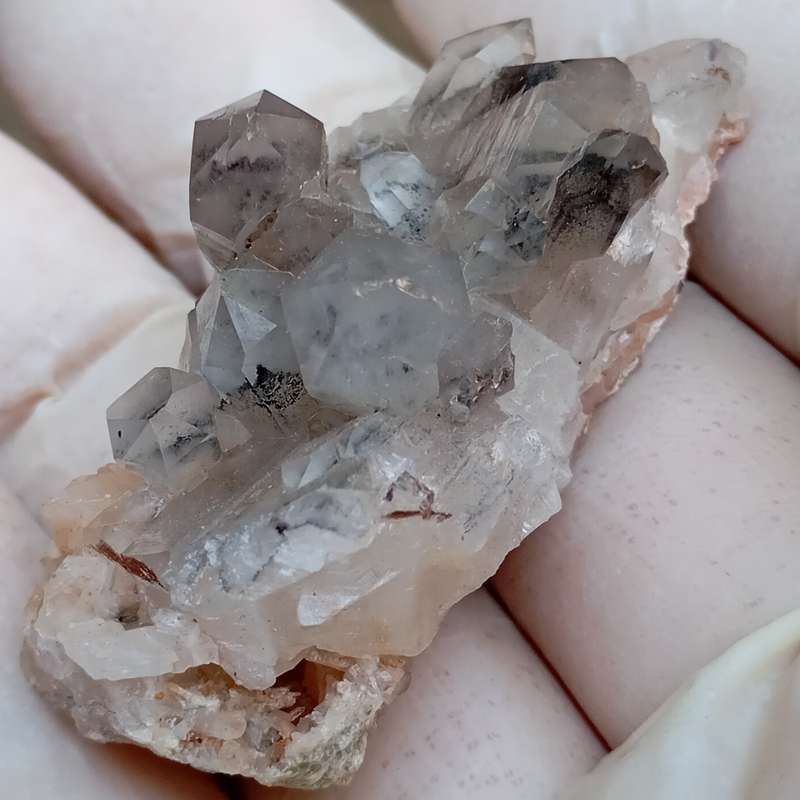 Hematite in quartz - Orange River N Cape South Africa