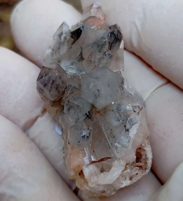 Hematite in quartz - Orange River N Cape South Africa
