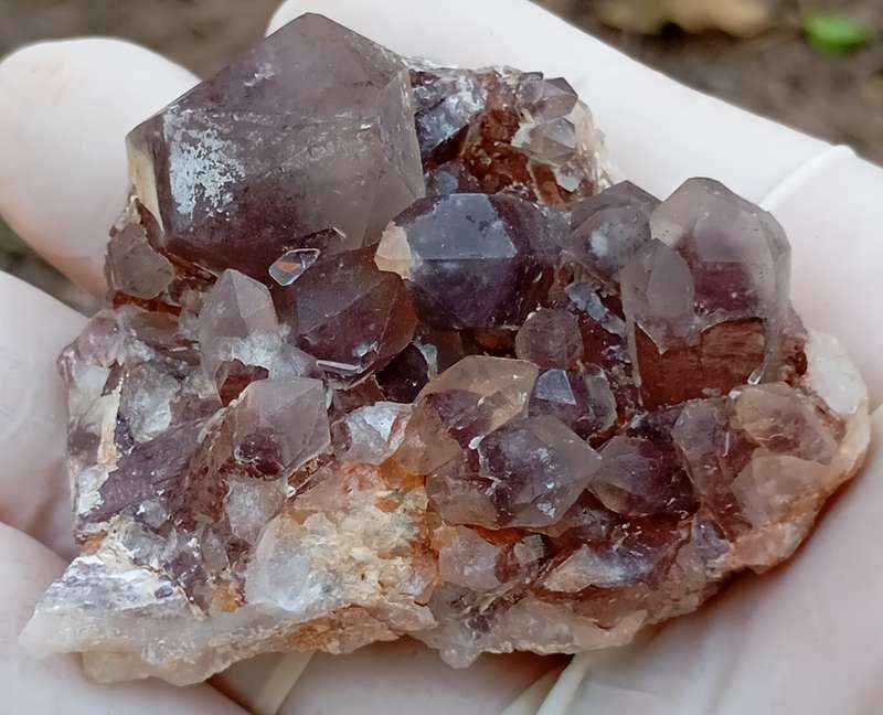 Hematite in quartz - Orange River N Cape South Africa