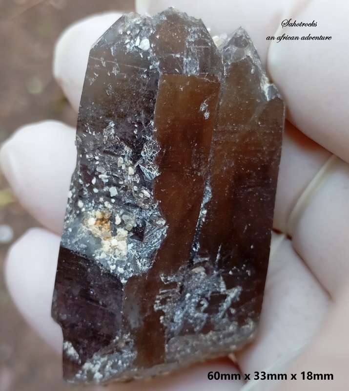 Floater quartz - Orange River Steinkopf N Cape South Africa