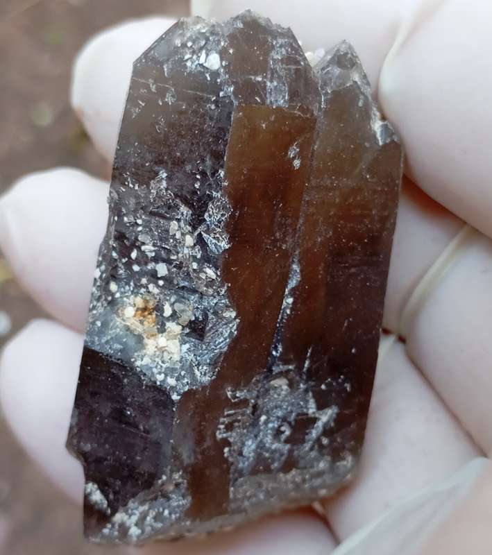 Floater quartz - Orange River Steinkopf N Cape South Africa