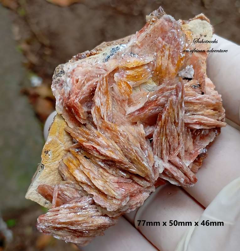 Vanadinite baryte goethite - Mibladen mining district Morocca