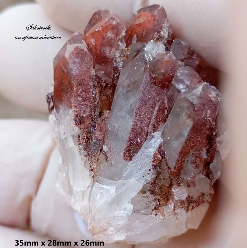 Hematite in quartz - Orange River N Cape South Africa