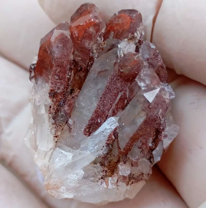 Hematite in quartz - Orange River N Cape South Africa