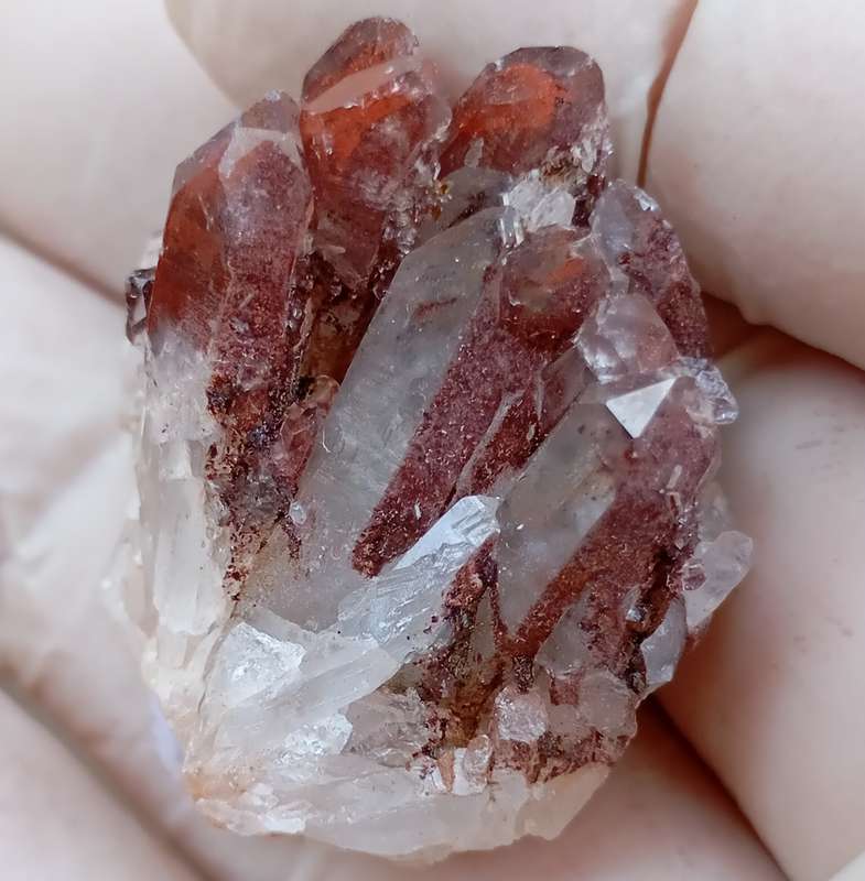 Hematite in quartz - Orange River N Cape South Africa
