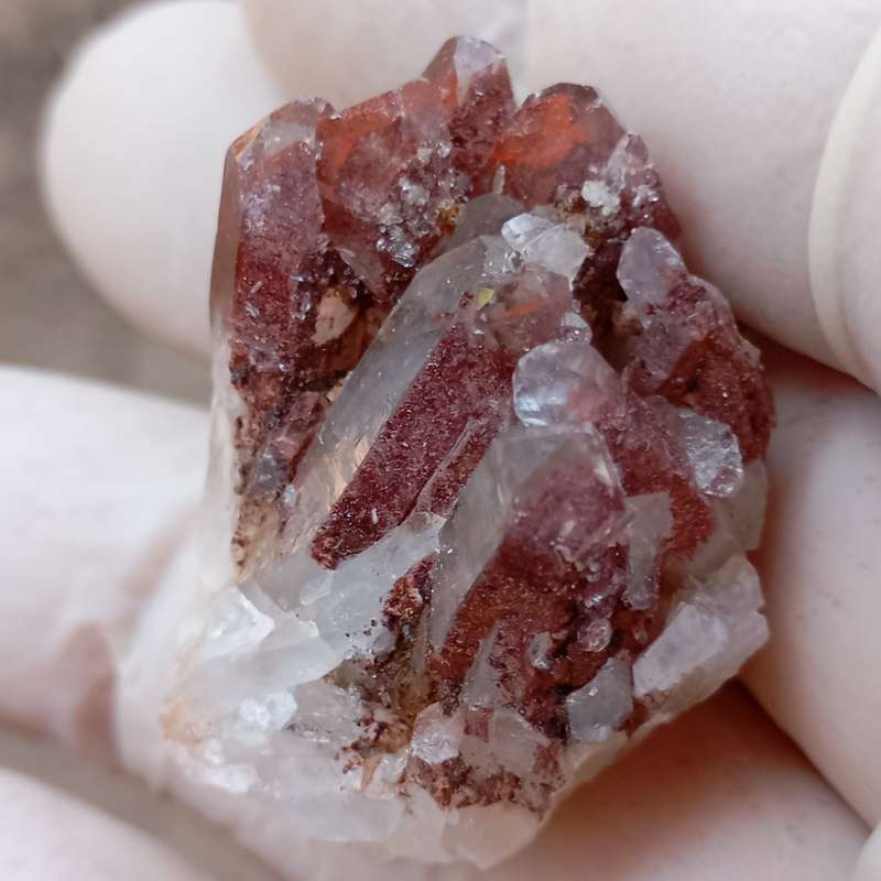 Hematite in quartz - Orange River N Cape South Africa