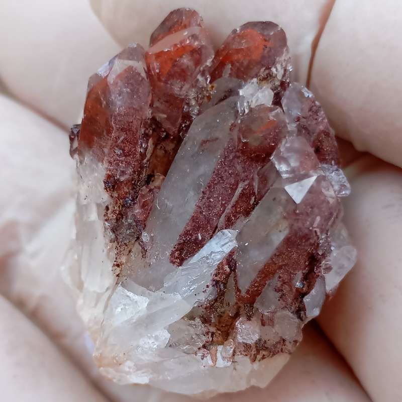 Hematite in quartz - Orange River N Cape South Africa