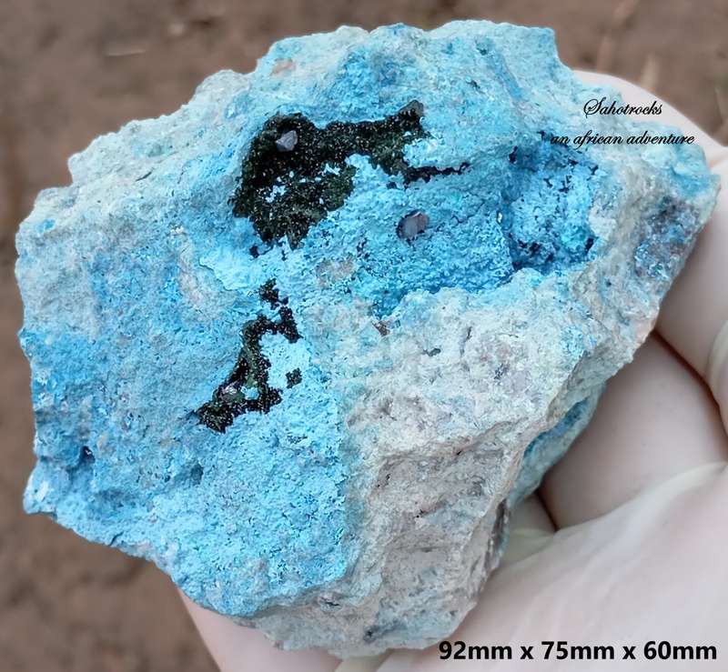 Cuprite malachite chrysocolla - Mashamba West mine DRC Congo