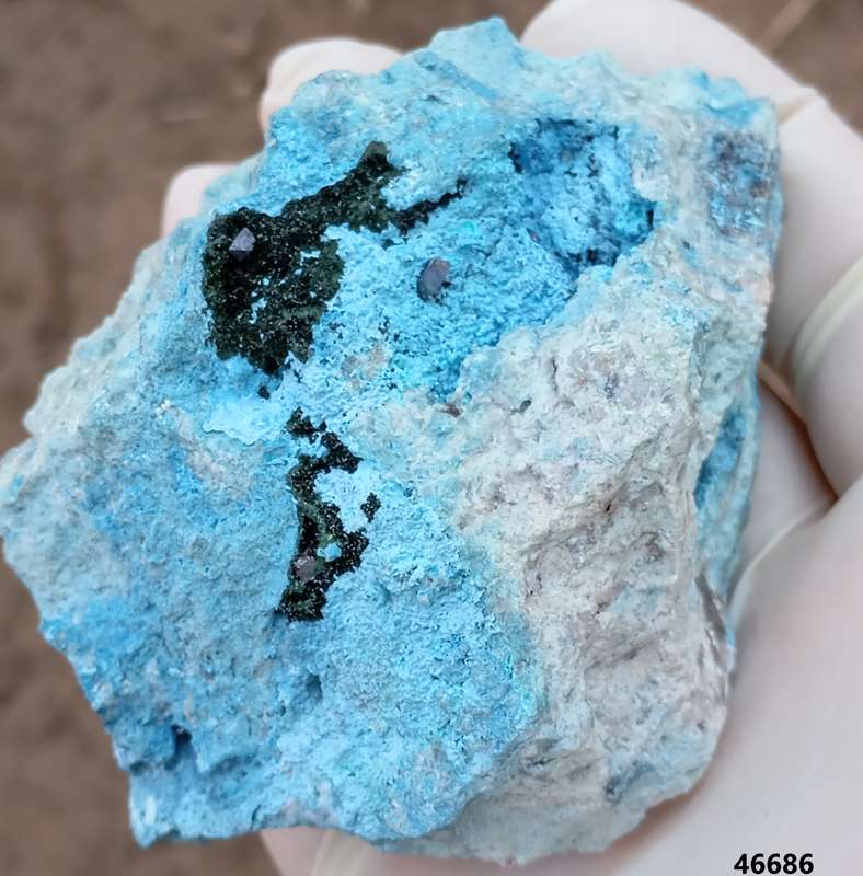 Cuprite malachite chrysocolla - Mashamba West mine DRC Congo