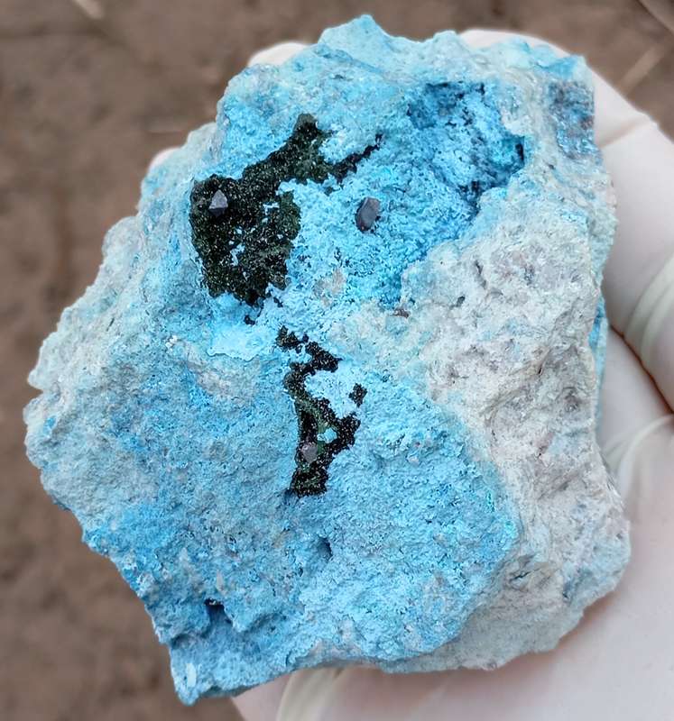 Cuprite malachite chrysocolla - Mashamba West mine DRC Congo