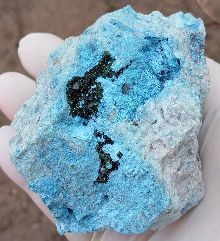 Cuprite malachite chrysocolla - Mashamba West mine DRC Congo