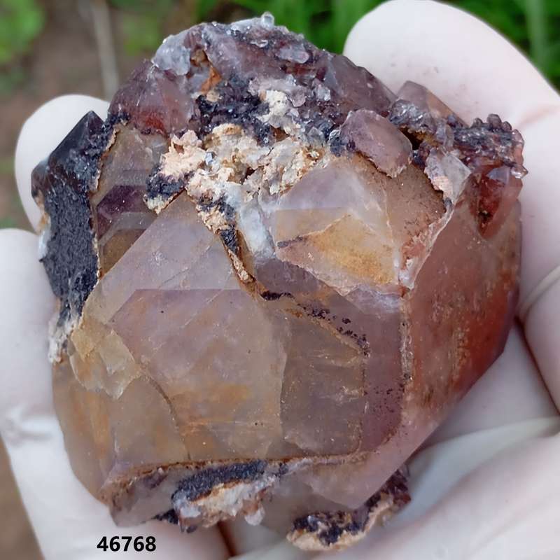 Hematite in quartz - Orange River N Cape South Africa