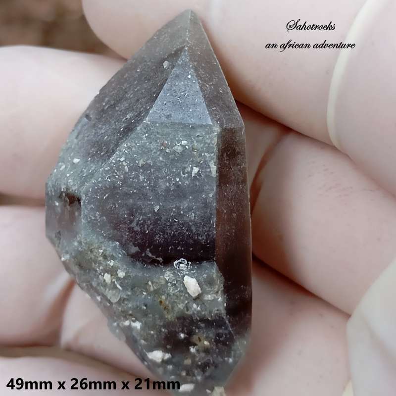 Floater quartz - Orange River Steinkopf N Cape South Africa