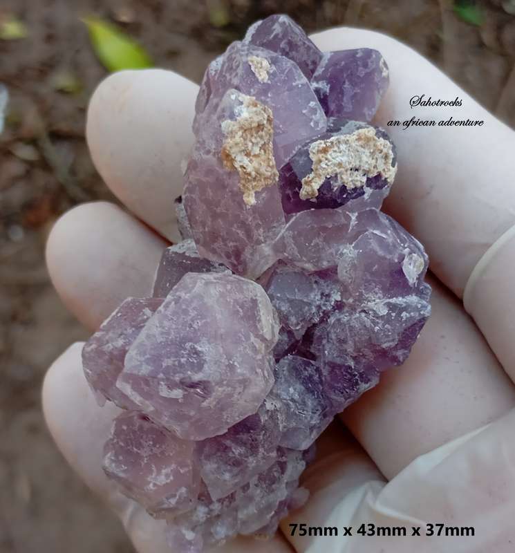 Hematite in quartz - Orange River N Cape South Africa