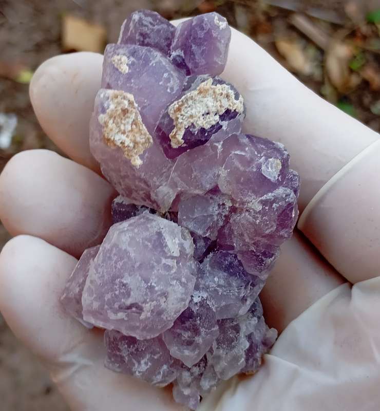 Hematite in quartz - Orange River N Cape South Africa