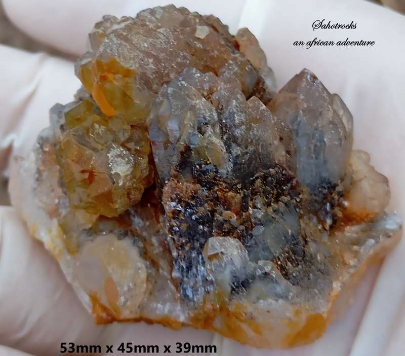 Cathedral hematite in quartz - Orange River N Cape South Africa